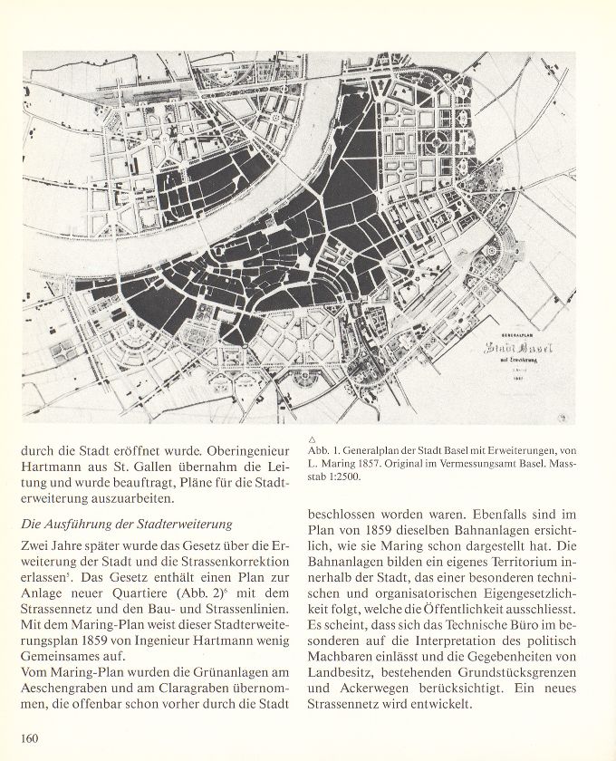 Ludwig Marings ‹Generalplan der Stadt Basel› von 1857 – Seite 2