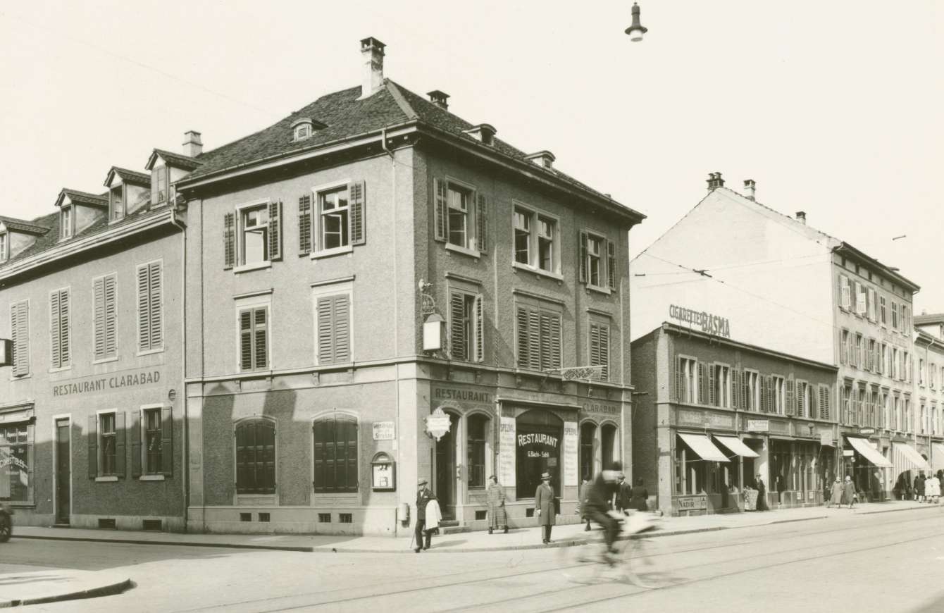 Restaurant Clarabad, 1892 Gründungsort der Dramatischen Gesellschaft Basel 