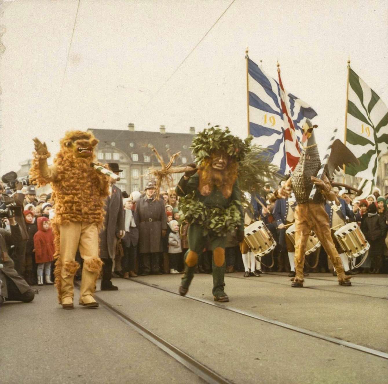 Vogel GRyff aus der Mittleren Brücke, Basel, 20. Januar 1970