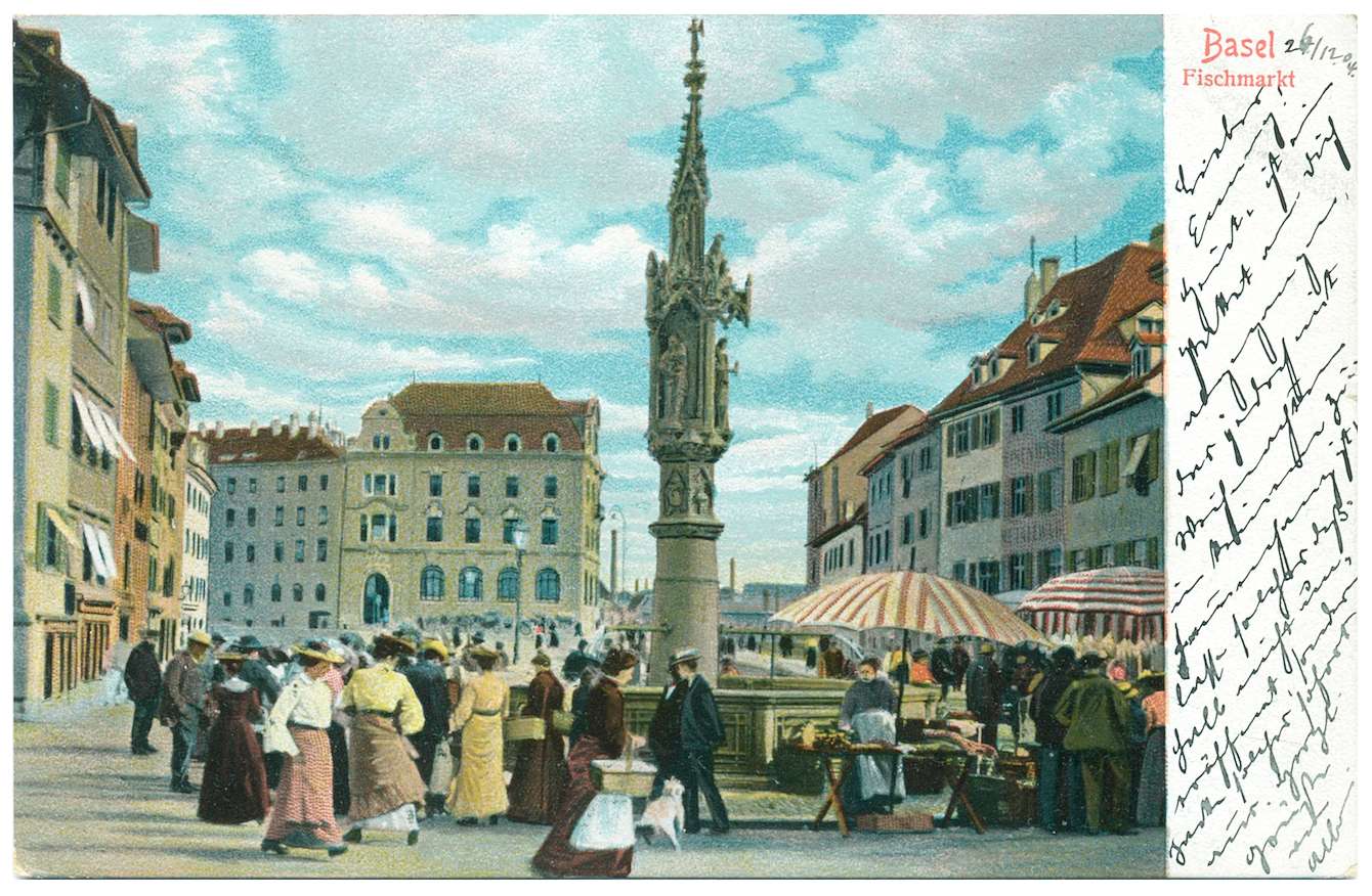 Fischmarkt Basel, 1904