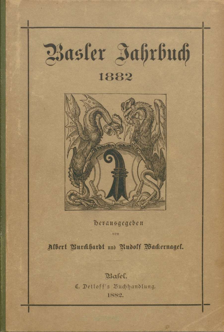 Cover Basler Stadtbuch 1882