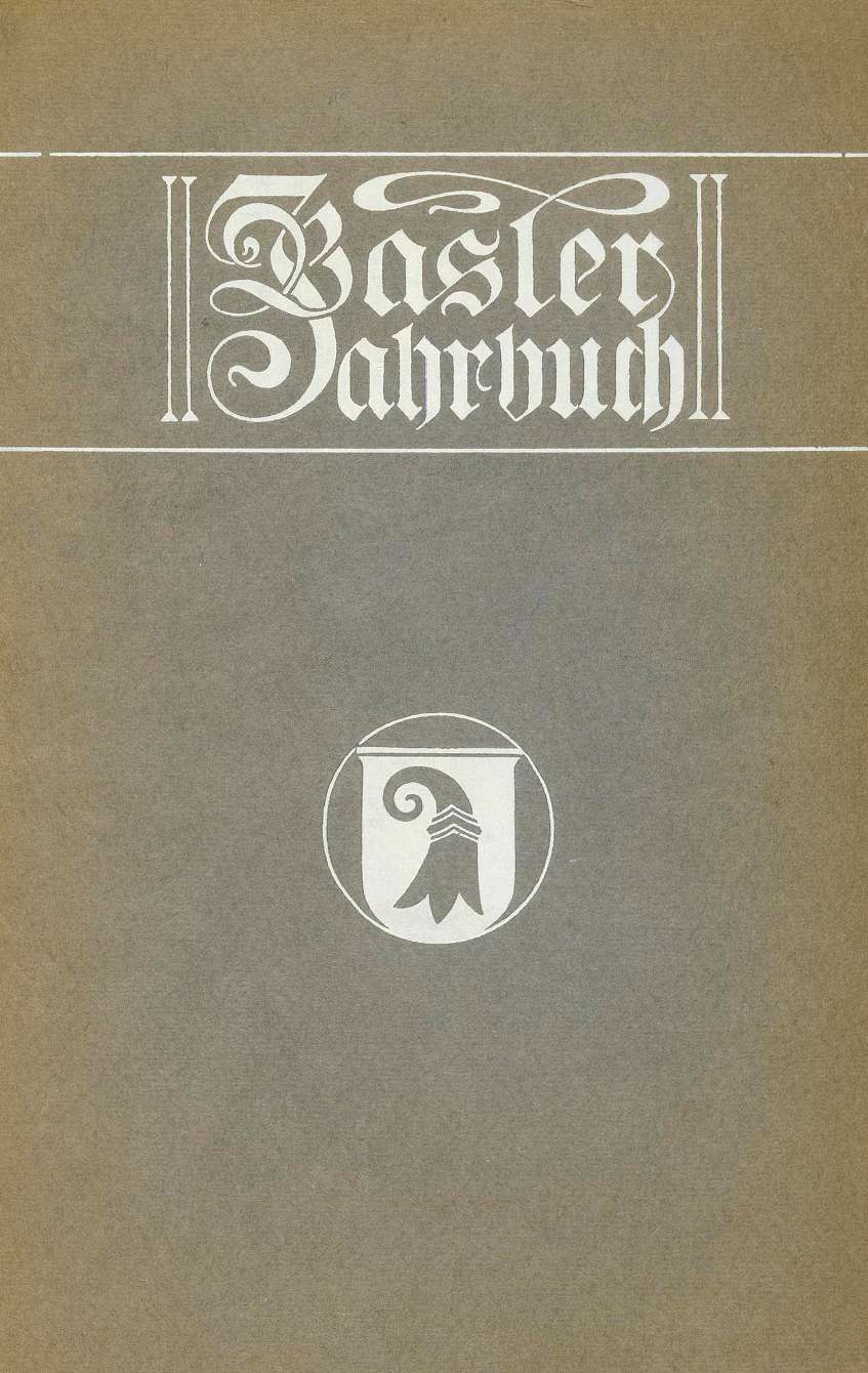 Cover Basler Stadtbuch 1928