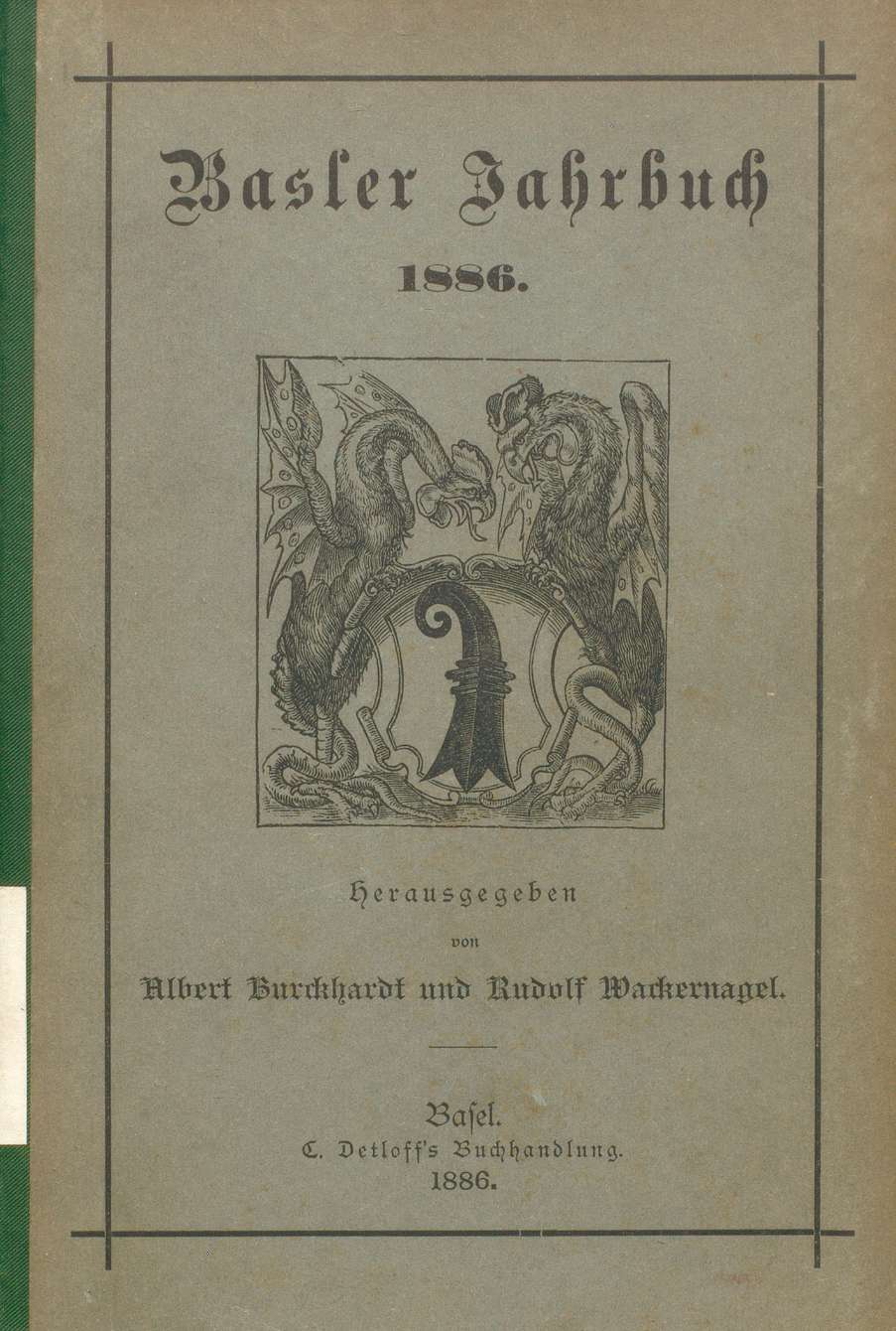 Cover Basler Stadtbuch 1886