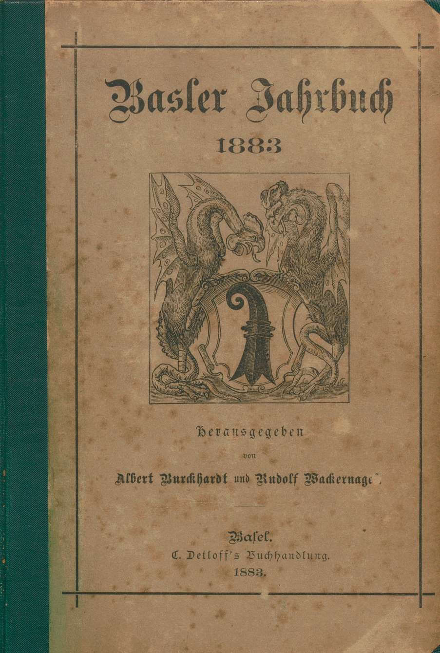 Cover Basler Stadtbuch 1883