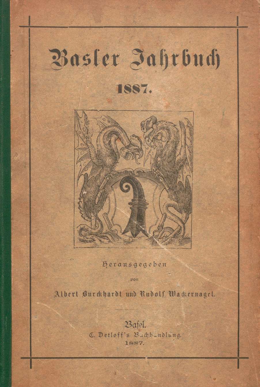 Cover Basler Stadtbuch 1887