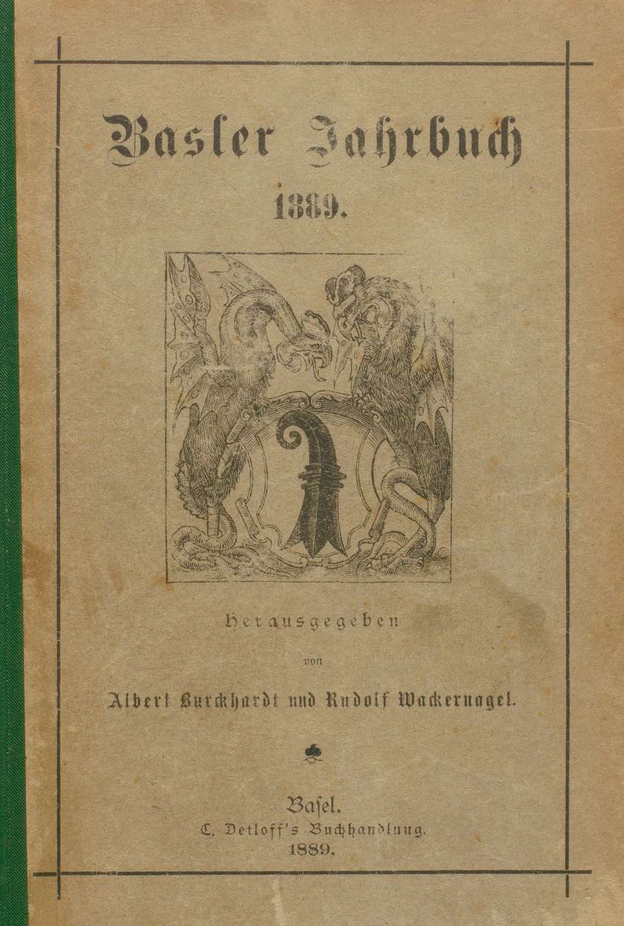 Cover Basler Stadtbuch 1889