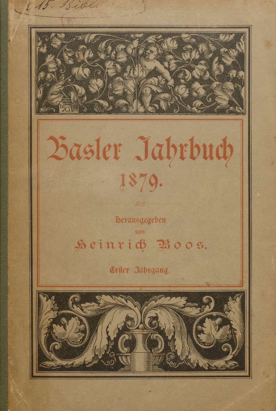 Cover Basler Stadtbuch 1879