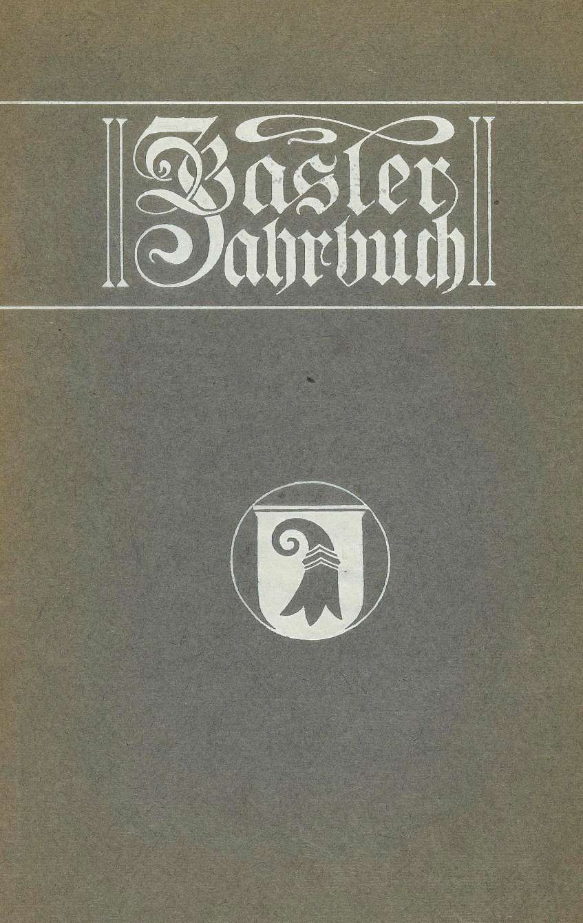 Cover Basler Stadtbuch 1930