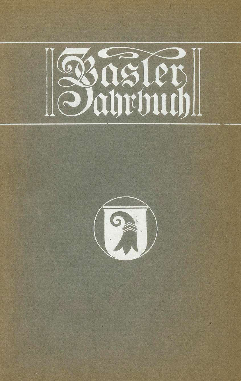 Cover Basler Stadtbuch 1927