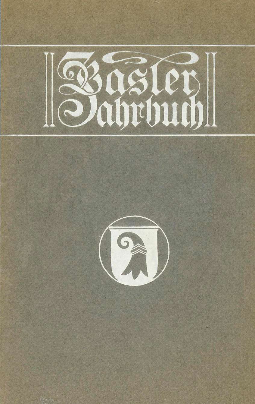 Cover Basler Stadtbuch 1932