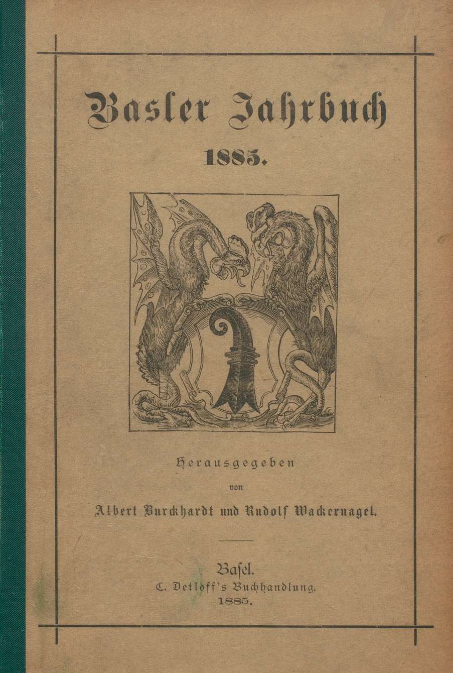 Cover Basler Stadtbuch 1885