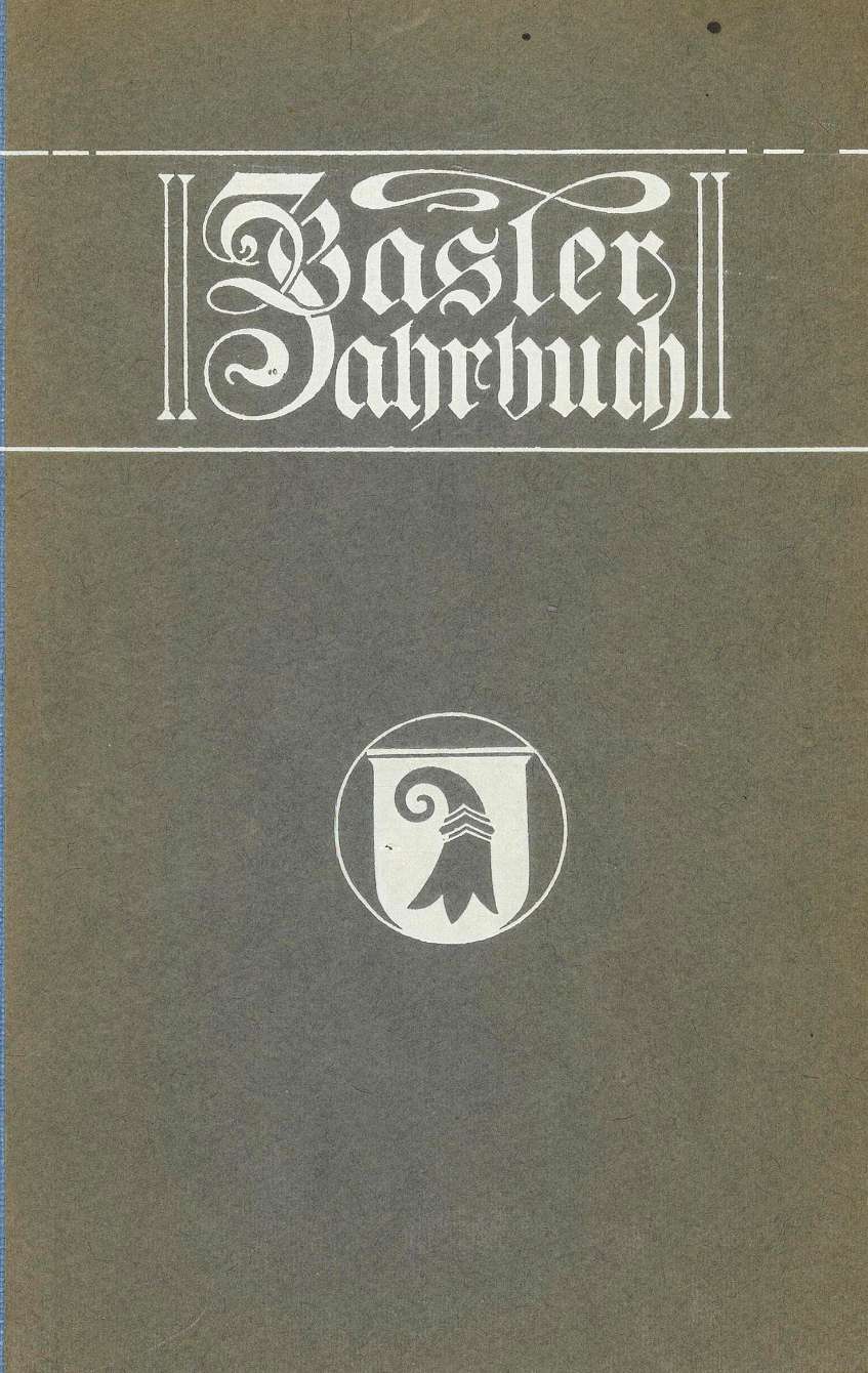 Cover Basler Stadtbuch 1929