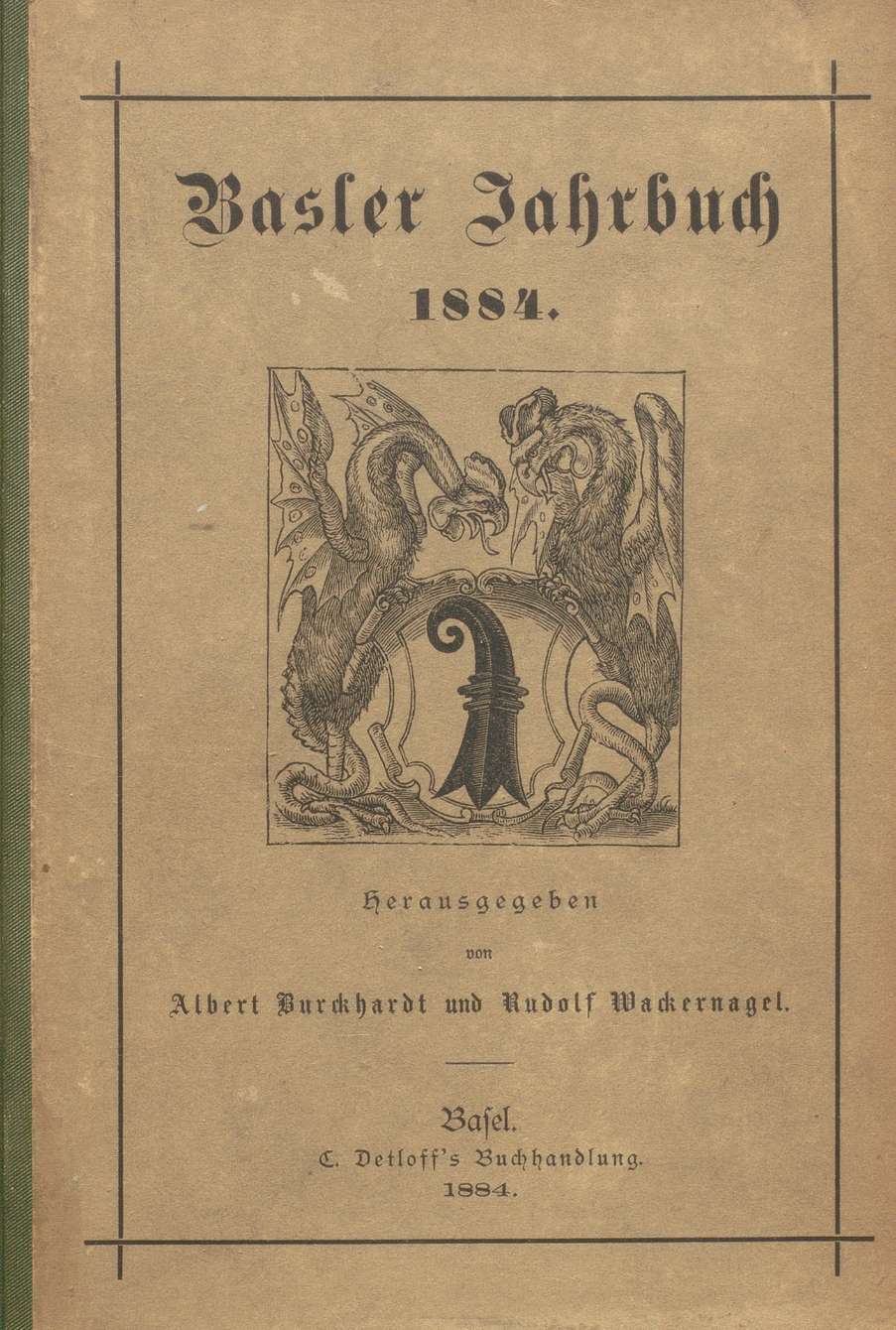 Cover Basler Stadtbuch 1884