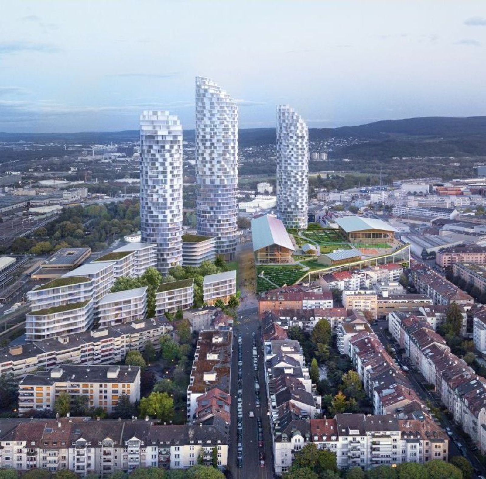 Transformationsareal Dreispitz Nord, Städtebauliche Studie von Herzog & de Meuron – {source?html}