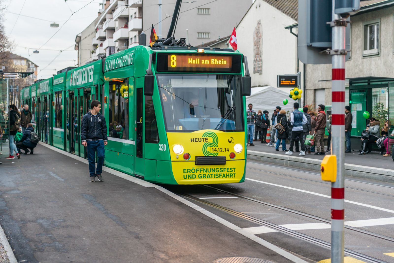 Eröffnung Tramlinie 8 nach Weil am Rhein (Foto: Ben Koechlin)