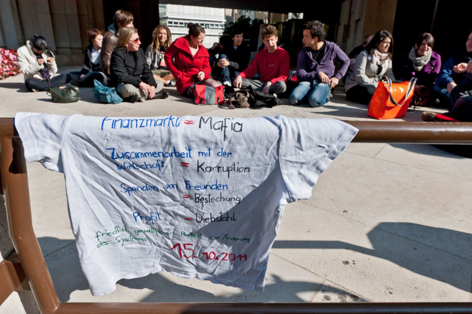 ‹Occupy›-Demonstration bei der BIZ (Foto: Kathrin Schulthess)