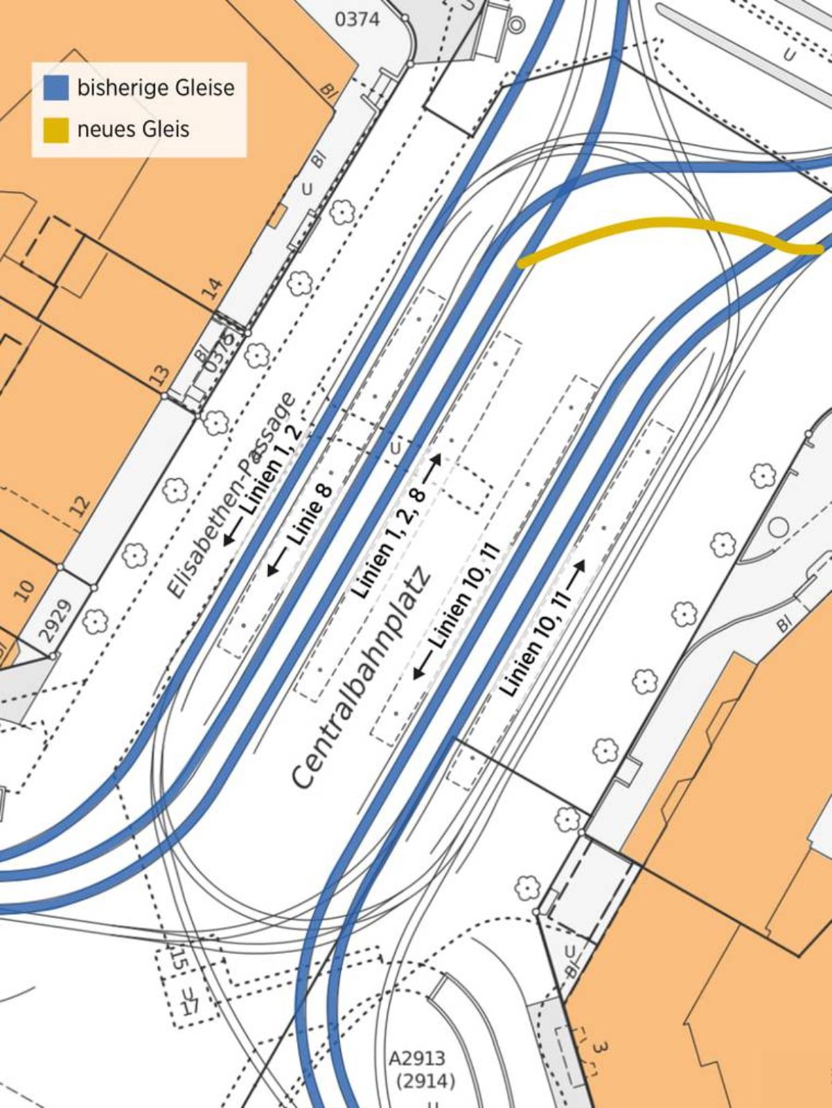 Vorschlag von BastA-Grosrat Urs Müller zur neuen Gleisführung am Centralbahnplatz – {source?html}