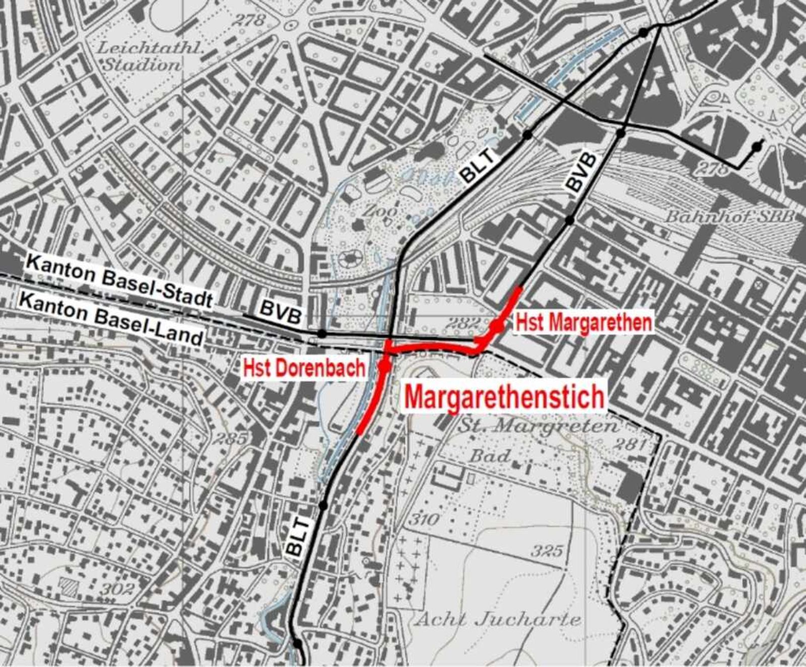 Das Projekt ‹Tram Margarethenstich› sah 2017 eine kurze Neubaustrecke vor – {source?html}