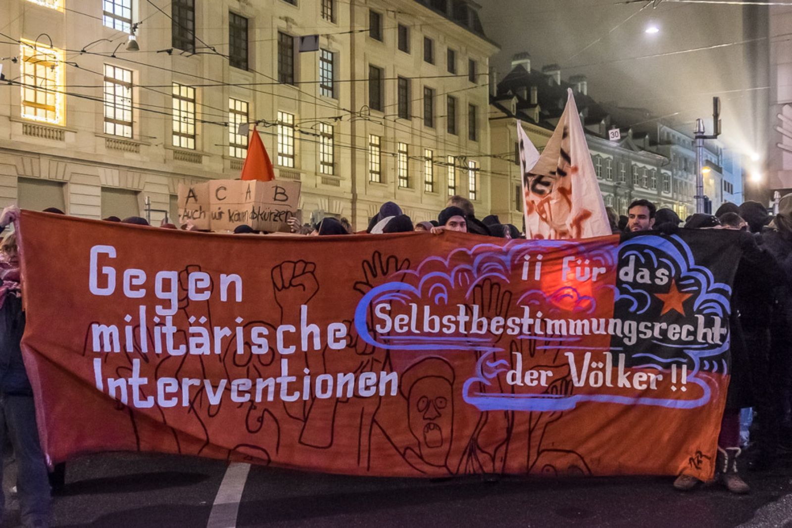 Demonstration gegen OSZE-Konferenz (Foto: Kathrin Schulthess)