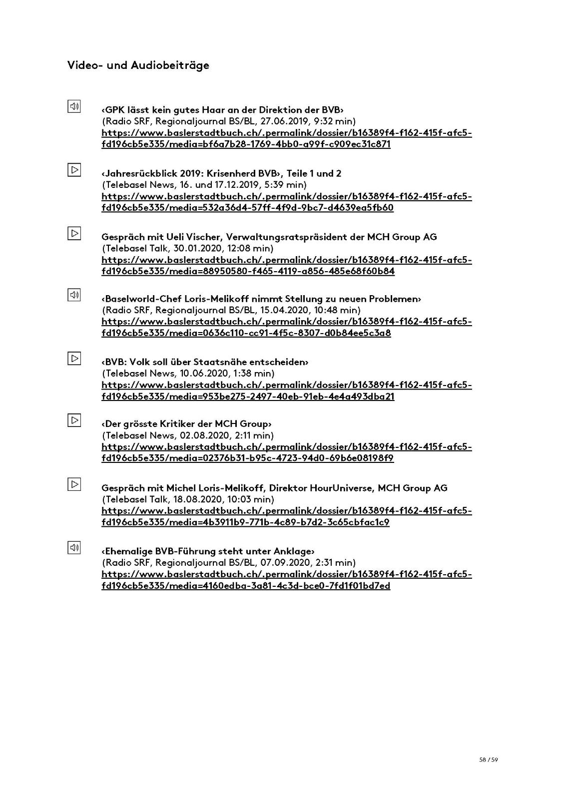 Staatsnah und doch so fern: MCH und BVB – Seite 58