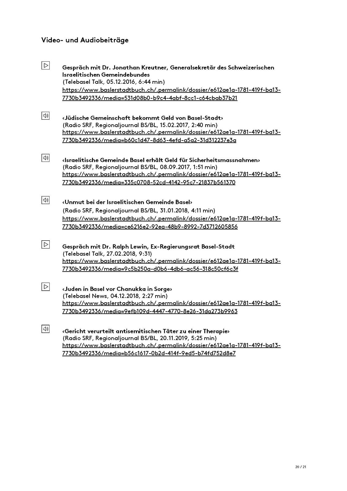 Jüdische Gemeinde – gefährdete Kontinuität – Seite 20