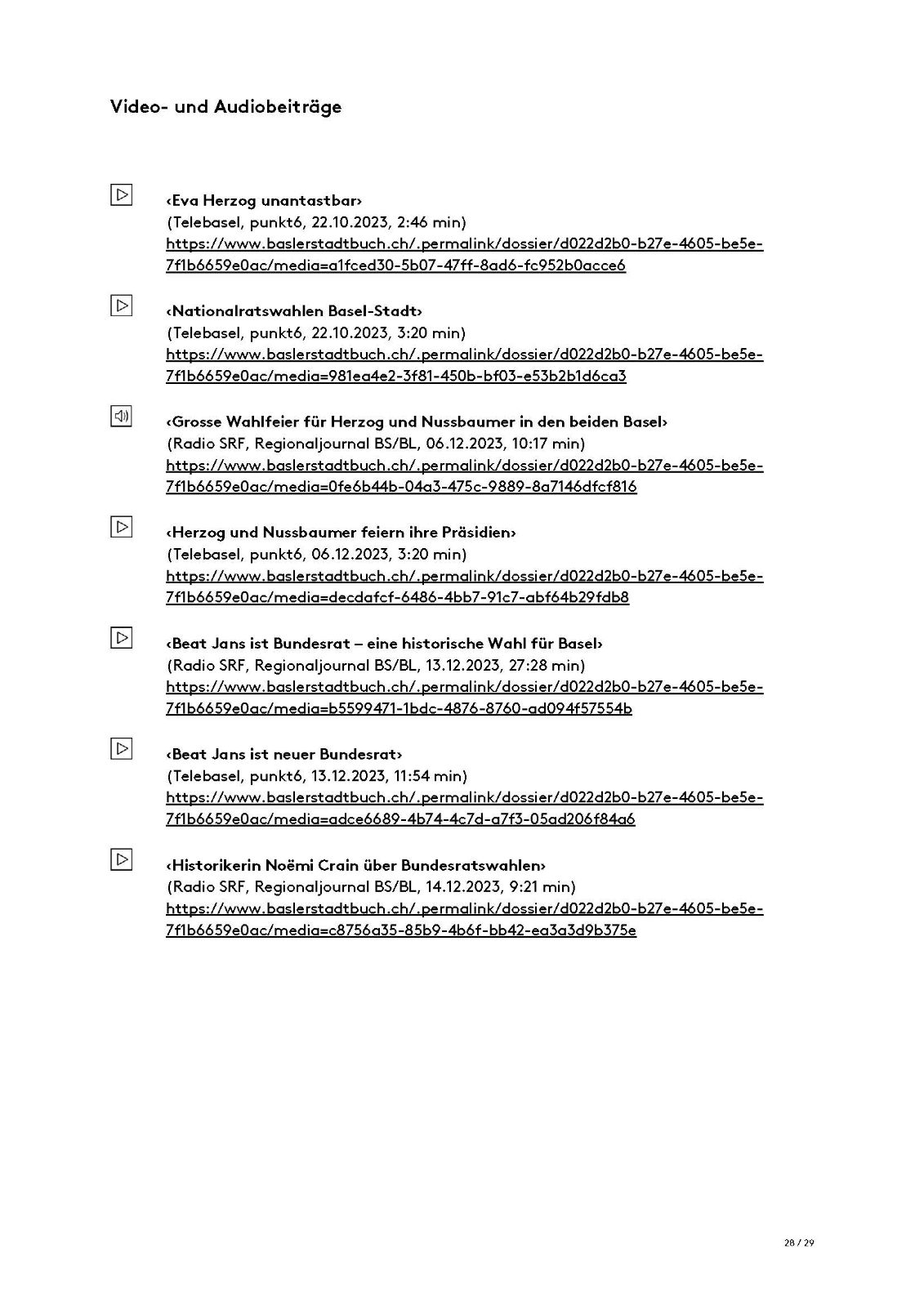 Basel in Bern: das Wahljahr 2023 – Seite 28