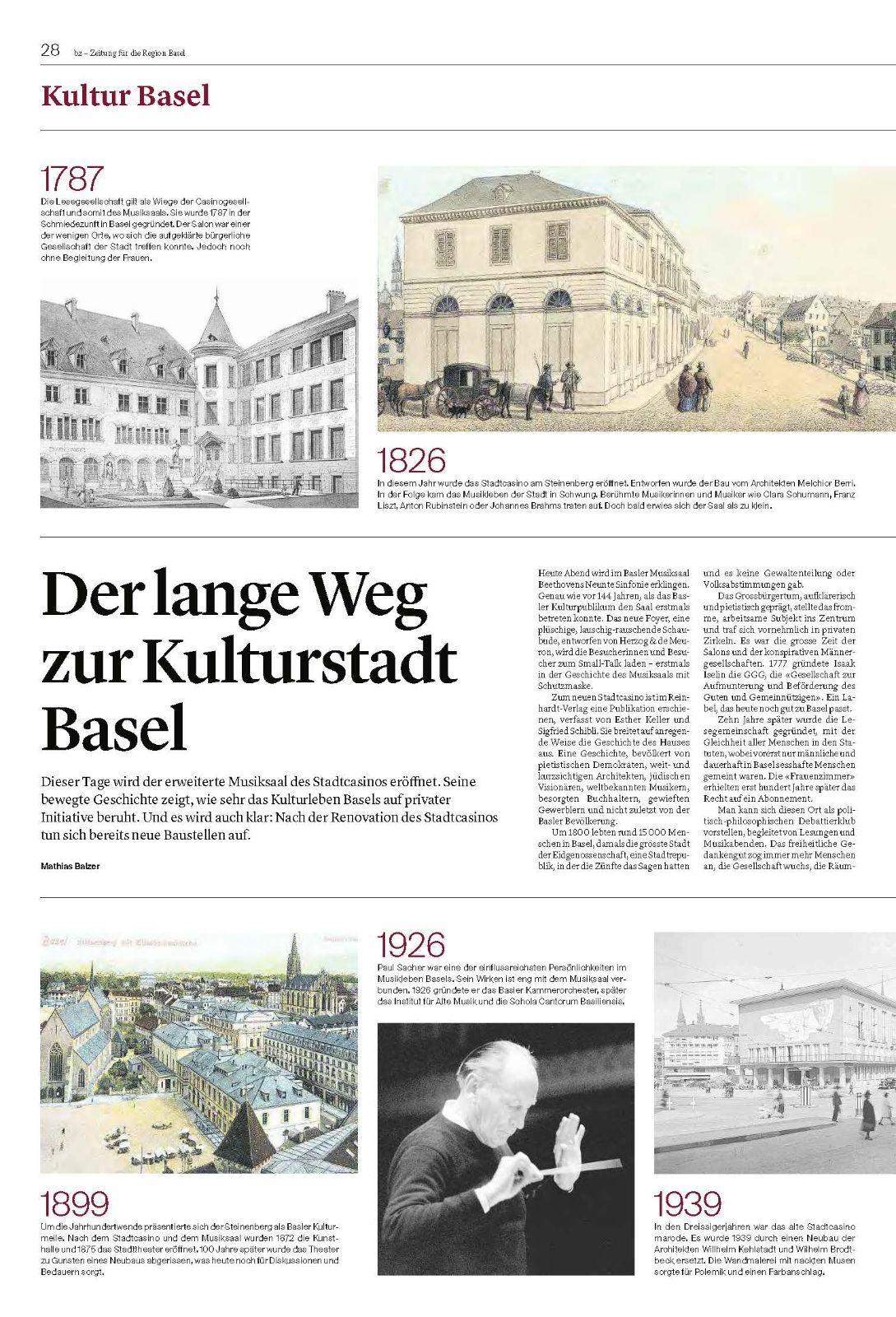 Das Stadtcasino: Impulse für Basel – Seite 33