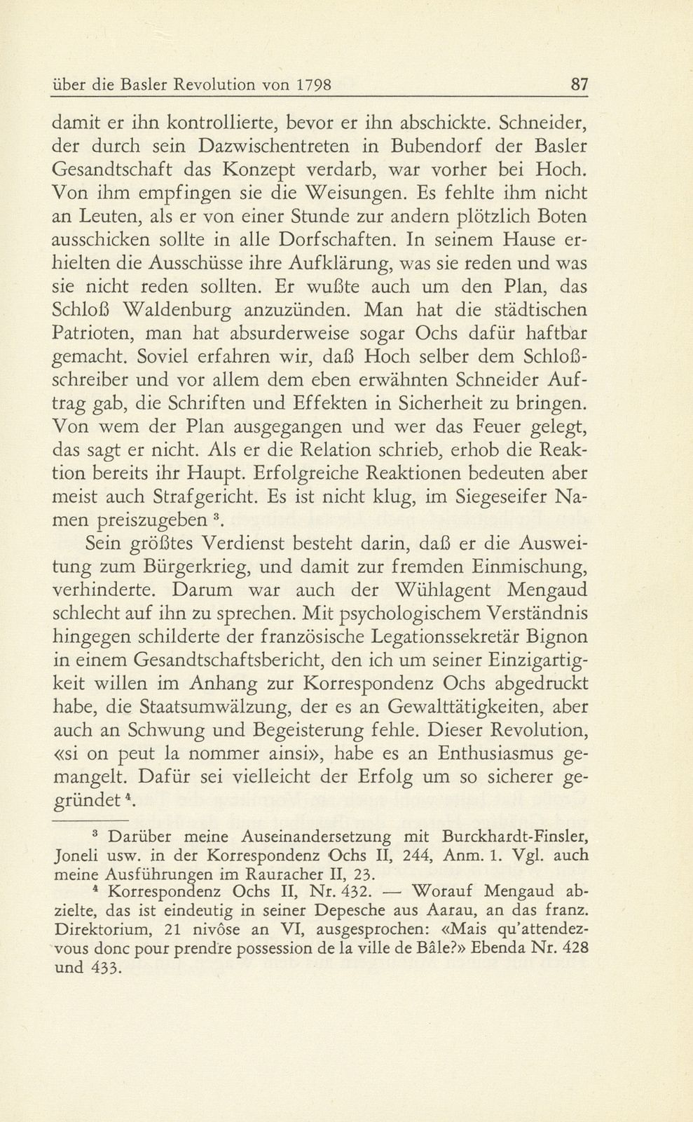 Zeitgenössischer Bericht über die Basler Revolution von 1798 [Wilhelm Hoch] – Seite 13