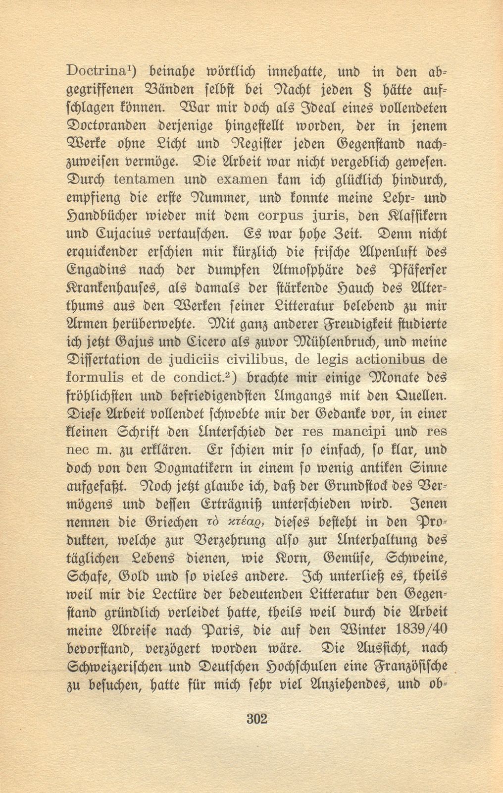 Autobiographische Aufzeichnungen von Prof. Johann Jakob Bachofen – Seite 8