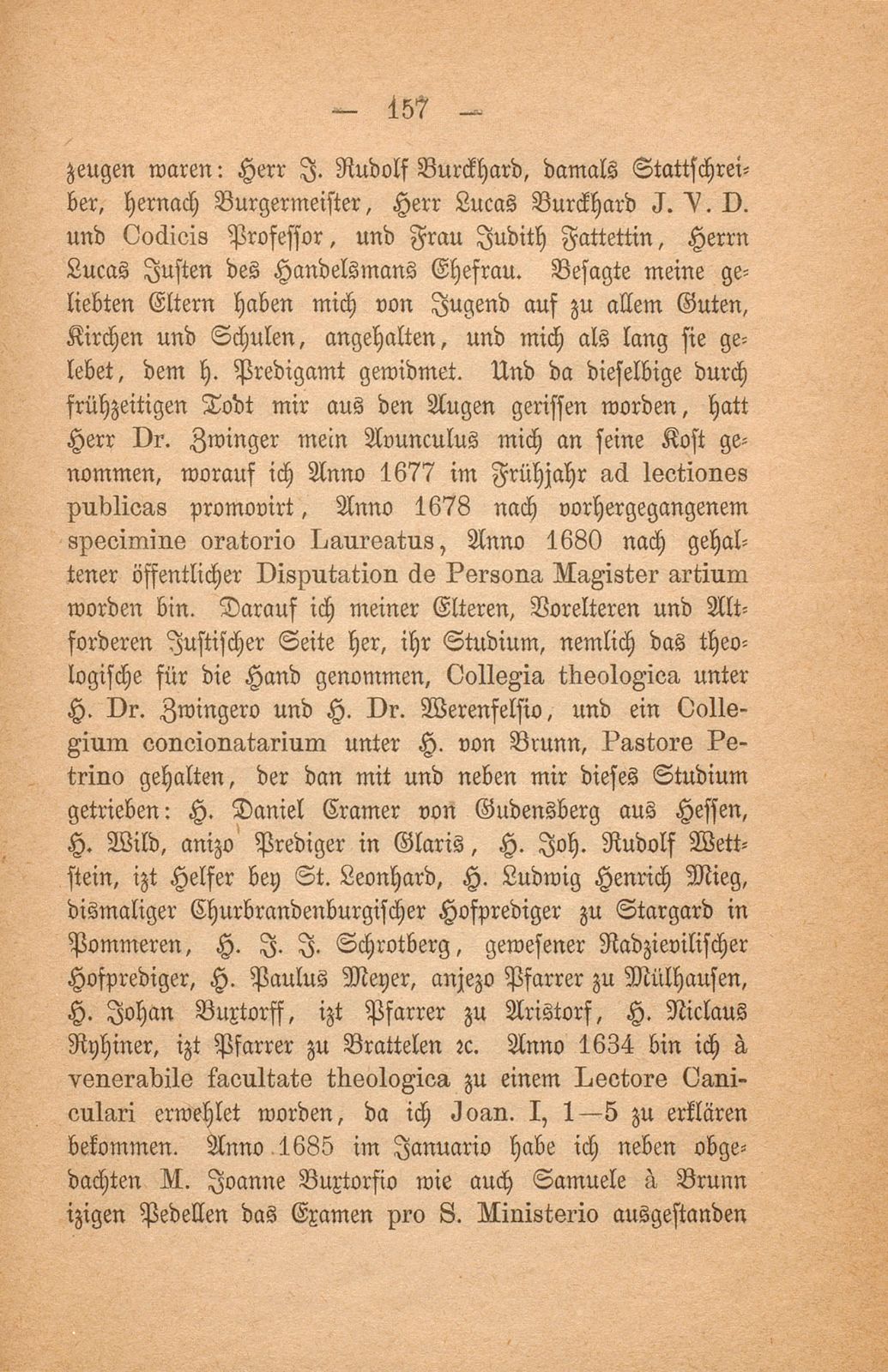 Aus einem baslerischen Stammbuch, XVII. Jahrhundert – Seite 21