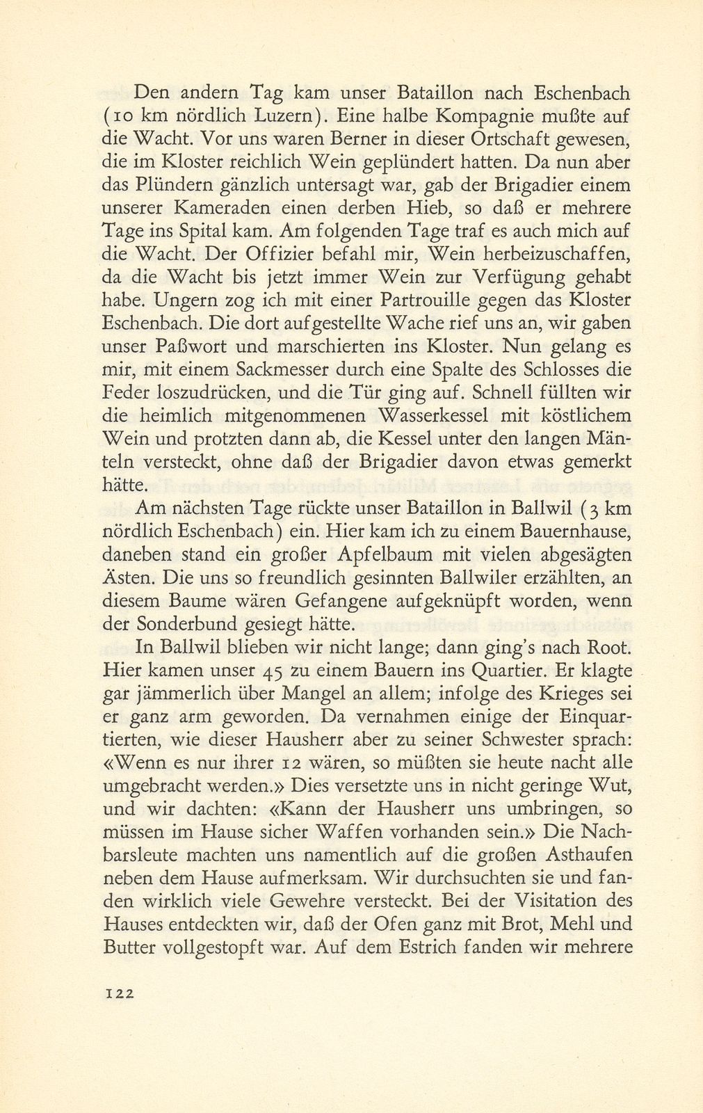 Erlebnisse eines Baselbieter Wachtmeisters im Sonderbundskrieg [Jakob Strub] – Seite 14