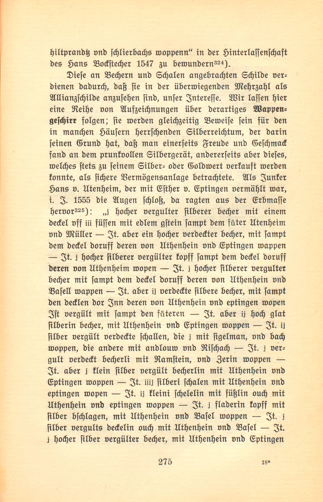 Der Basler Hausrat im Zeitalter der Spätgotik. (An Hand der schriftlichen Überlieferung.) – Seite 35