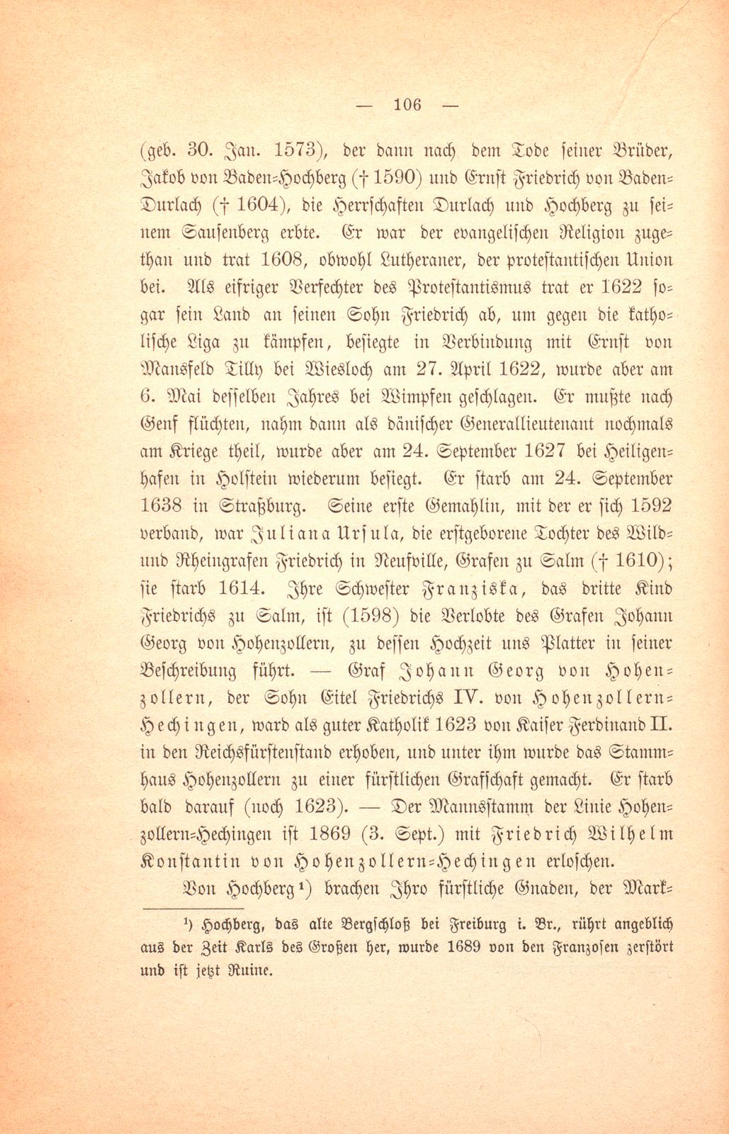 Felix Platters Schilderung der Reise des Markgrafen Georg Friedrich zu Baden und Hochberg – Seite 3