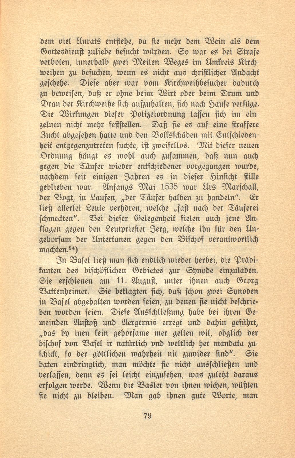 Die Reformation im baslerisch-bischöflichen Laufen – Seite 43