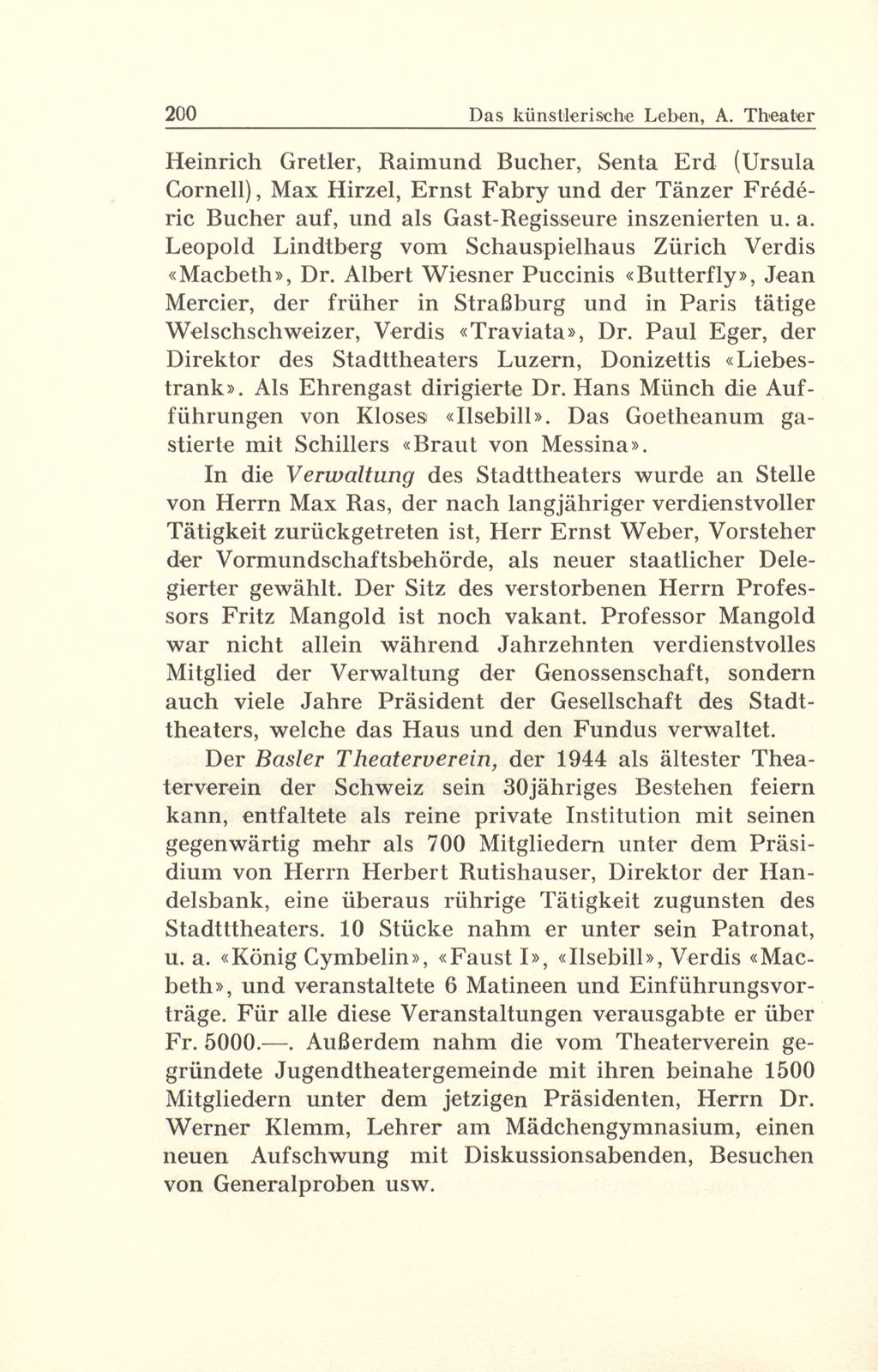 Das künstlerische Leben in Basel vom 1. Oktober 1943 bis 30. September 1944 – Seite 5