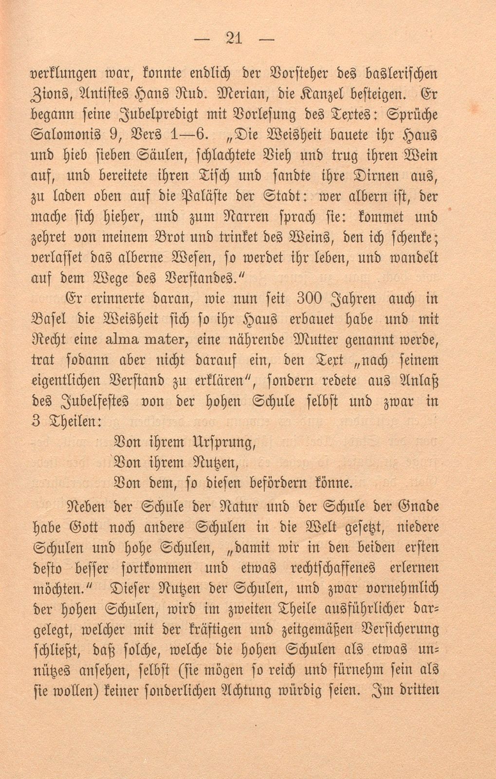 Die dritte Säcularfeier der Universität Basel 1760 – Seite 23