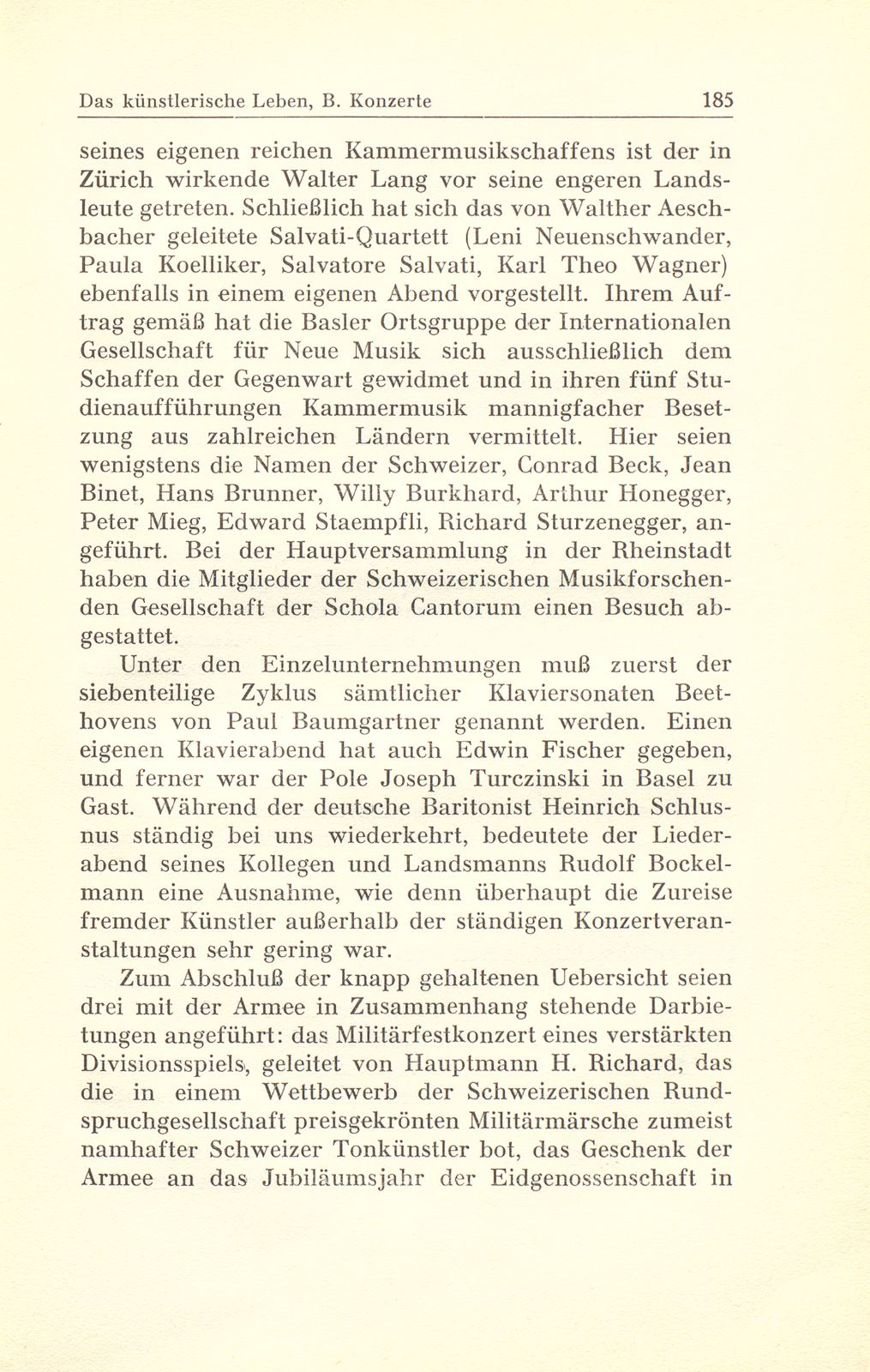 Das künstlerische Leben in Basel vom 1. Oktober 1940 bis 30. September 1941 – Seite 5