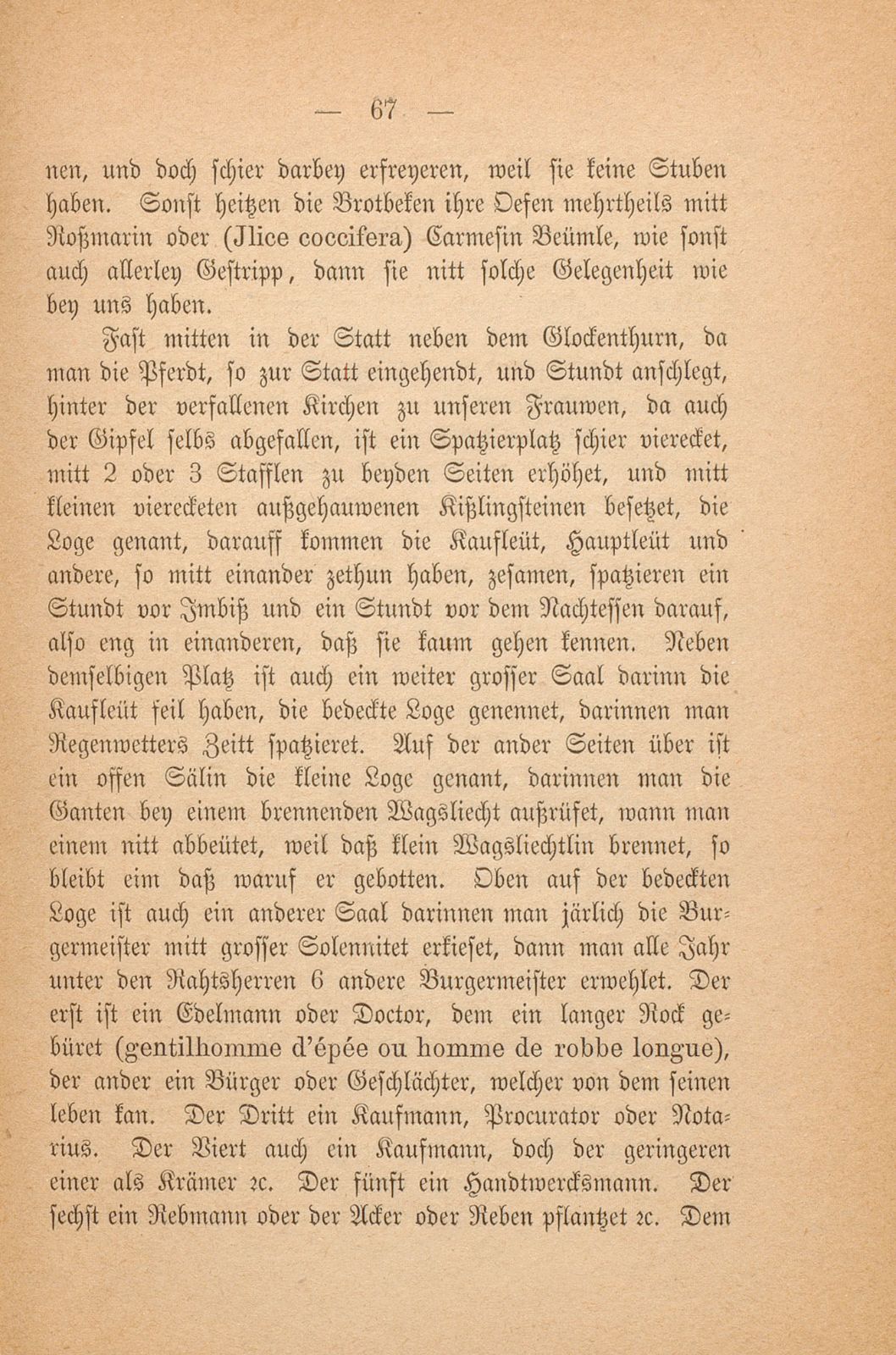 Beschreibung Thomä Platters Reyssen, die er von Basell auss in Franckreich gethan hatt anno 1595 – Seite 55