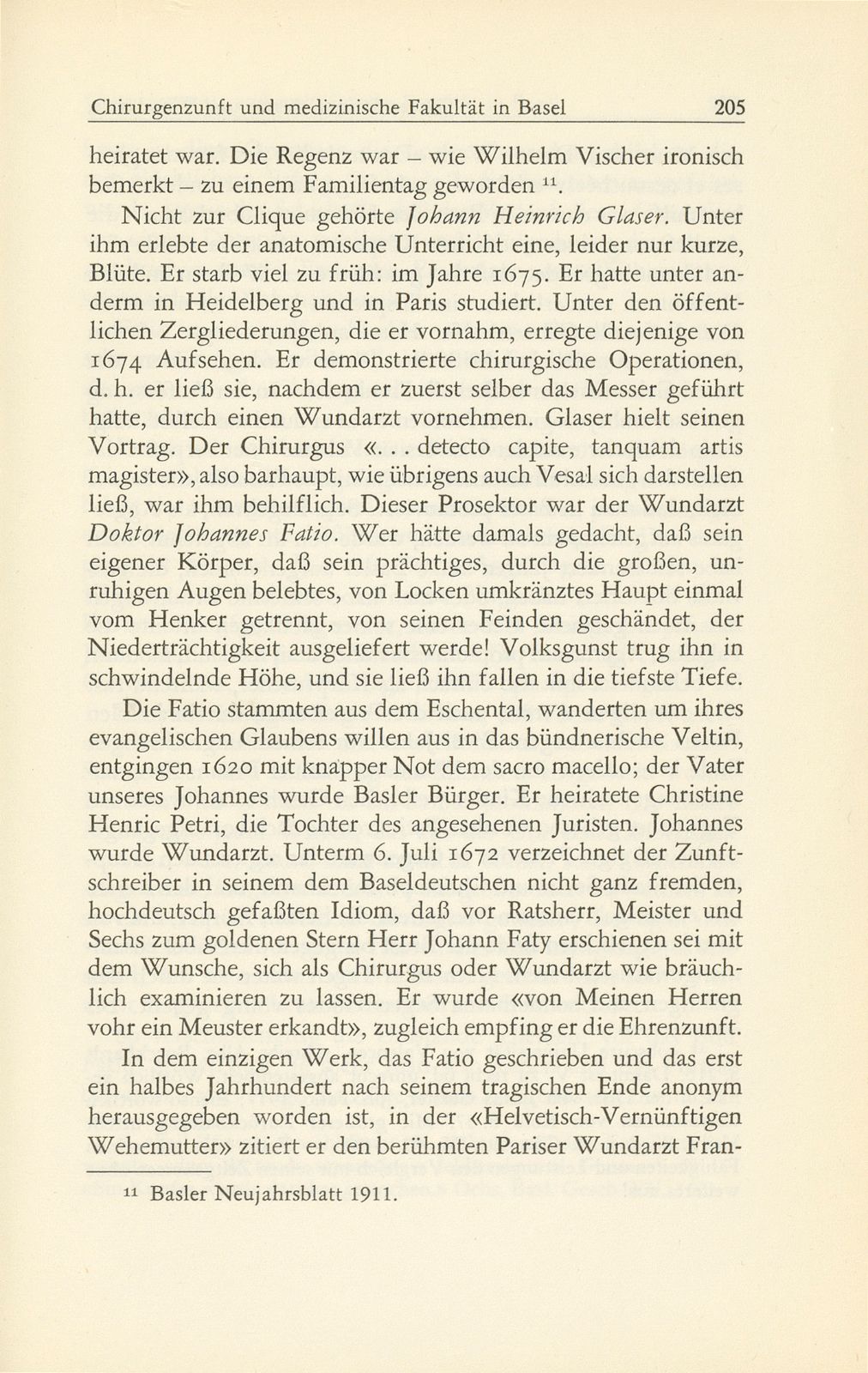 Ärzte und Wundärzte, Chirurgenzunft und medizinische Fakultät in Basel – Seite 29