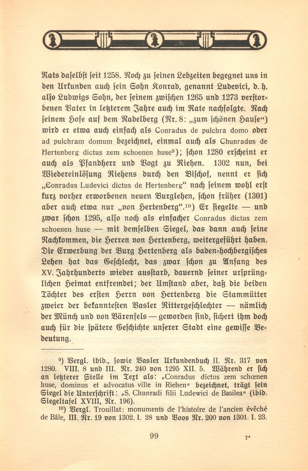 Herkunft und Stellung von Adel und Patriziat zu Basel im XIII. bis XV. Jahrhundert – Seite 8