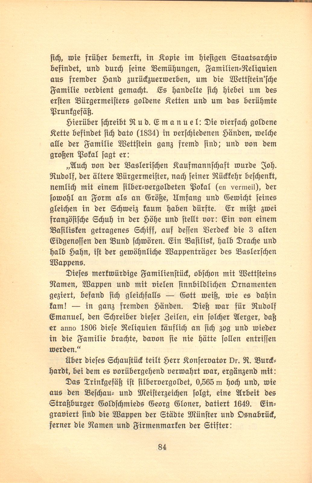 Johann Rudolf Wettstein's männliche Nachkommen in Basel – Seite 27