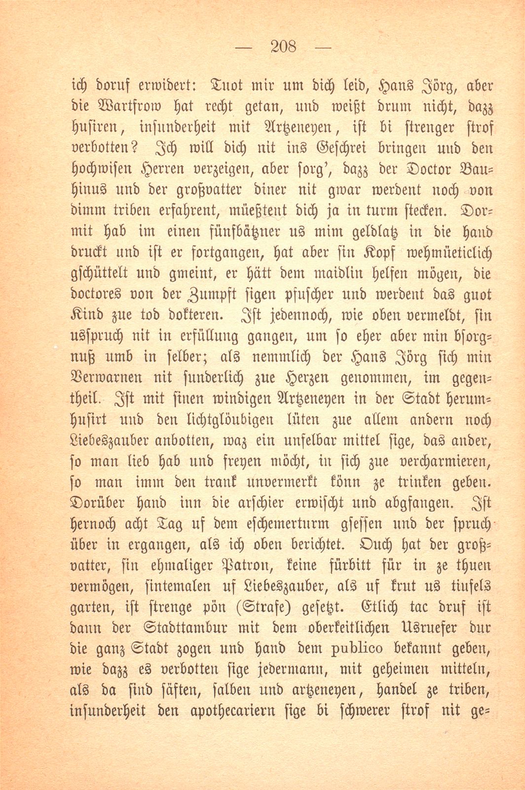 Aus einer Basler Familienchronik des Jahres 1622. (Gütigst mitgeteilt von J. M.) [Als Fälschung bezeichnet.] – Seite 10