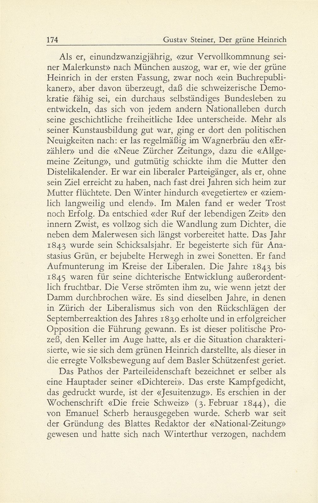 Der grüne Heinrich auf dem eidgenössischen Freischiessen zu Basel im Jahre 1844 – Seite 15