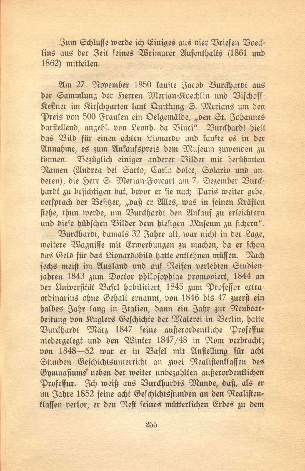 Beiträge zum Verhältnis zwischen Jacob Burckhardt und Arnold Böcklin – Seite 4