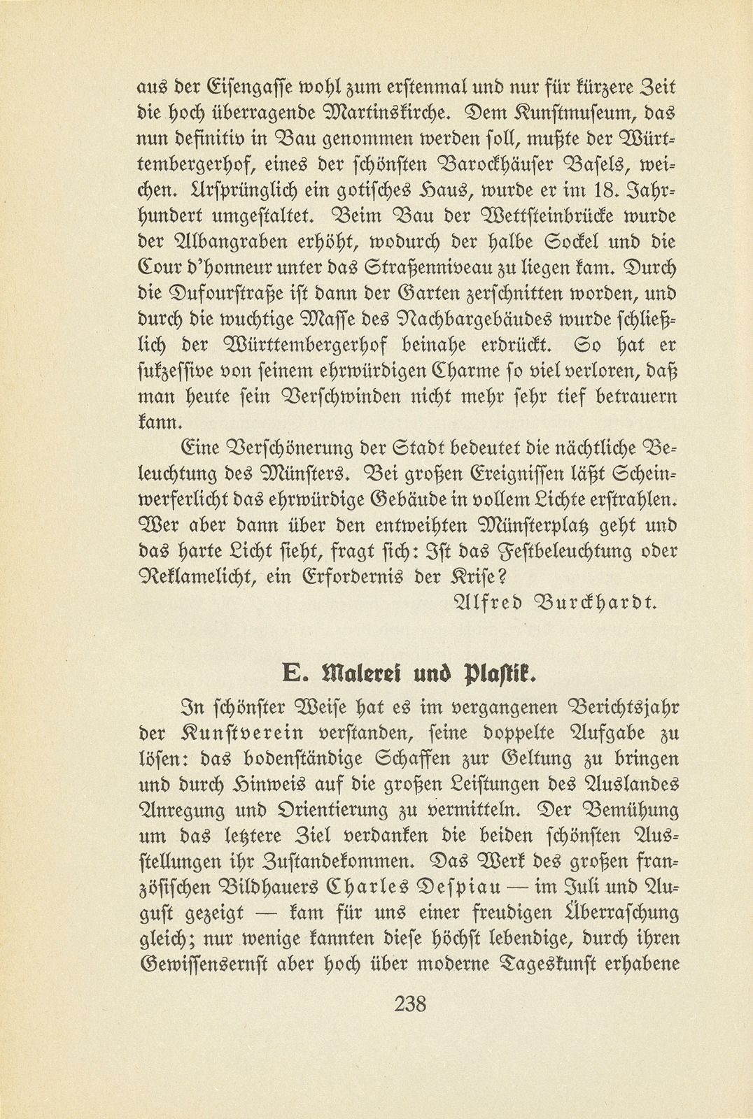 Das künstlerische Leben in Basel vom 1. Oktober 1931 bis 30. September 1932 – Seite 1