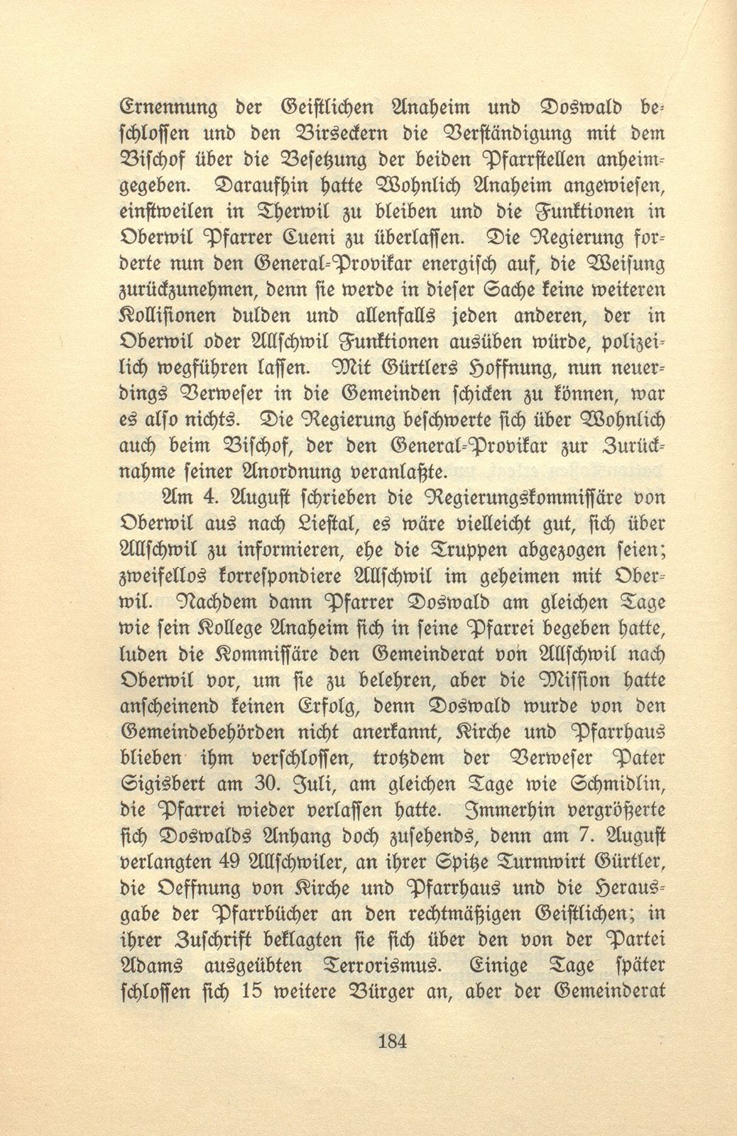 Ein kirchlicher Streit im Birseck vor achtzig Jahren – Seite 69