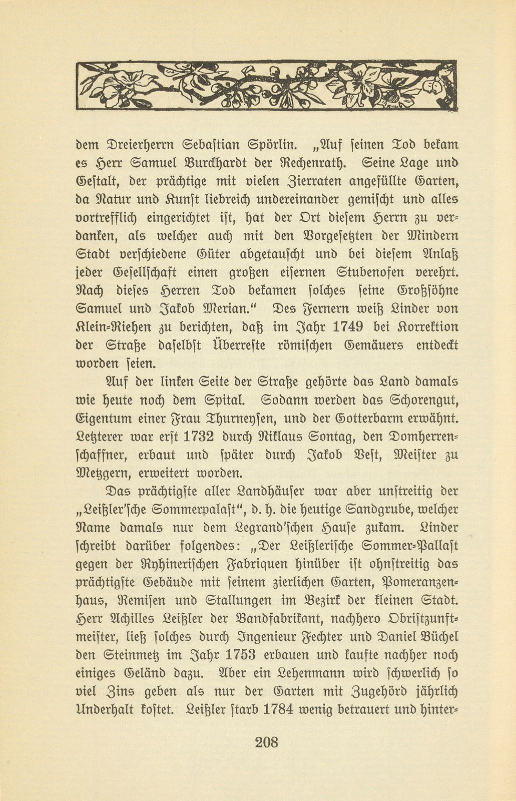 Eine Kleinbasler Chronik des 18. Jahrhunderts [Wilhelm Linder] – Seite 16