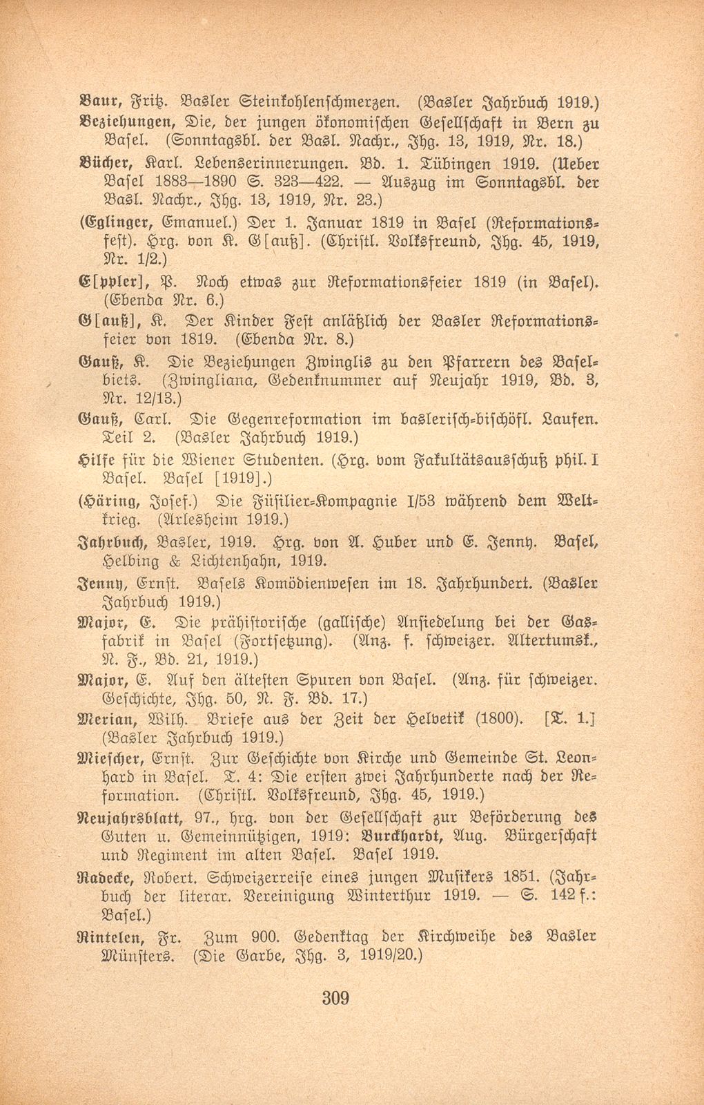 Basler Bibliographie 1919 – Seite 2