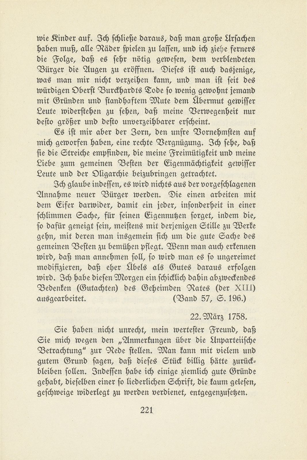 Der Kampf um die Wiederaufnahme neuer Bürger in Basel, 1757-1762 – Seite 10