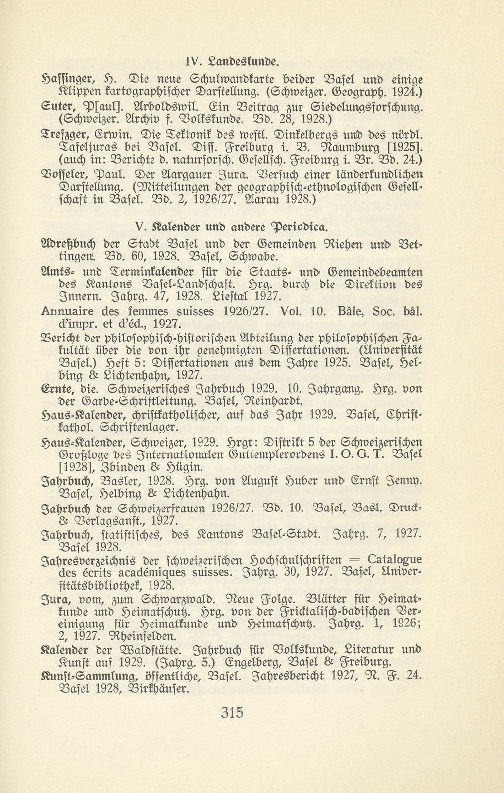 Basler Bibliographie 1928 – Seite 9